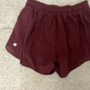 Hotty Hot size 6 Cranberry color 4 inch shorts